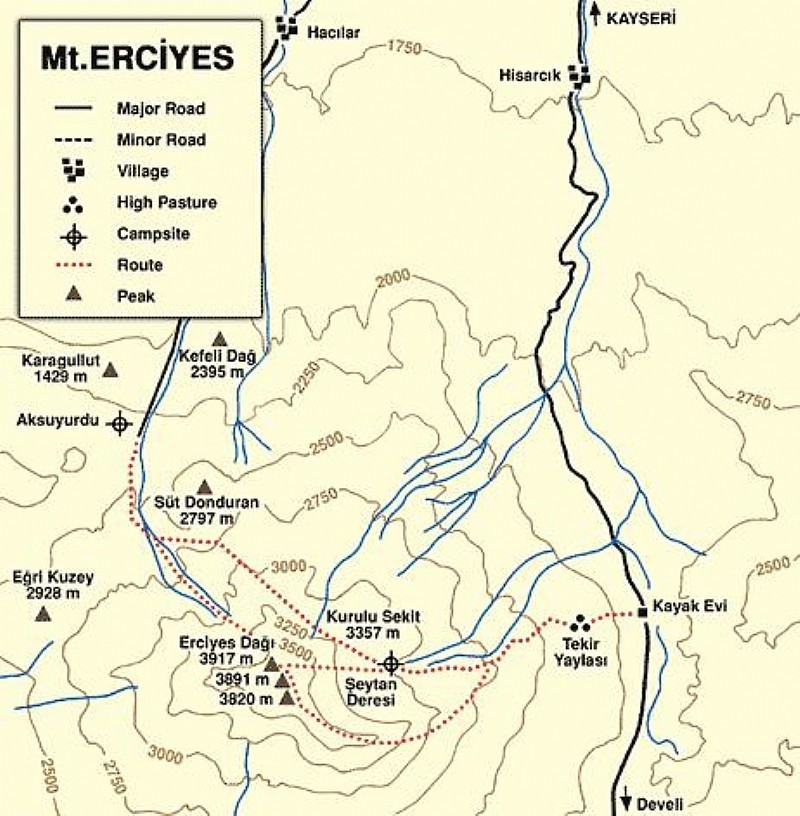 Erciyes Topografik